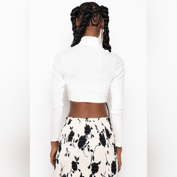 BNWT Safety Pin Top XS-M - White - Picture 3 of 5